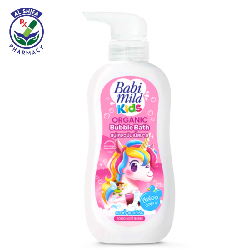 Baby Mild Kids Anti-Bacterial Organic Bubble Bath Strawberry Splash 400ml