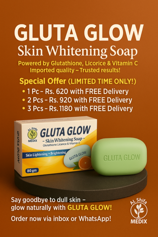 Gluta Glow Skin Whitening Soap