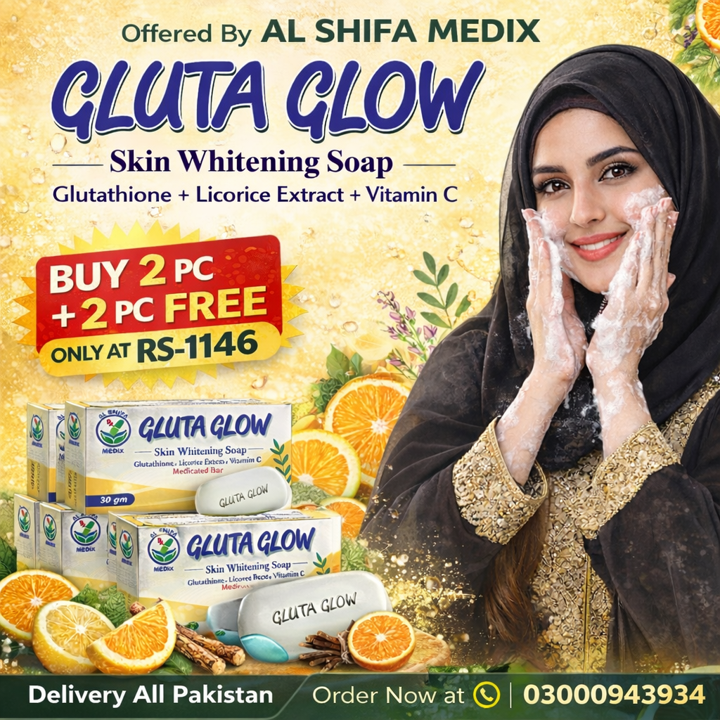 ChatGPT Image Jan 19, 2026, 03_04_58 PM Gluta Glow Whitening Soap – 2 Pcs+2 FREE | Fair & Radiant Skin - Image 1