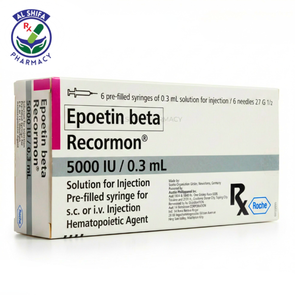 Recormon Injection 5000Iu/0.3Ml (1 Box = 6 Prefilled Syringes ...