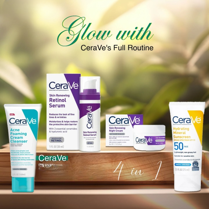 CeraVe 4 in 1 Skincare Bundle