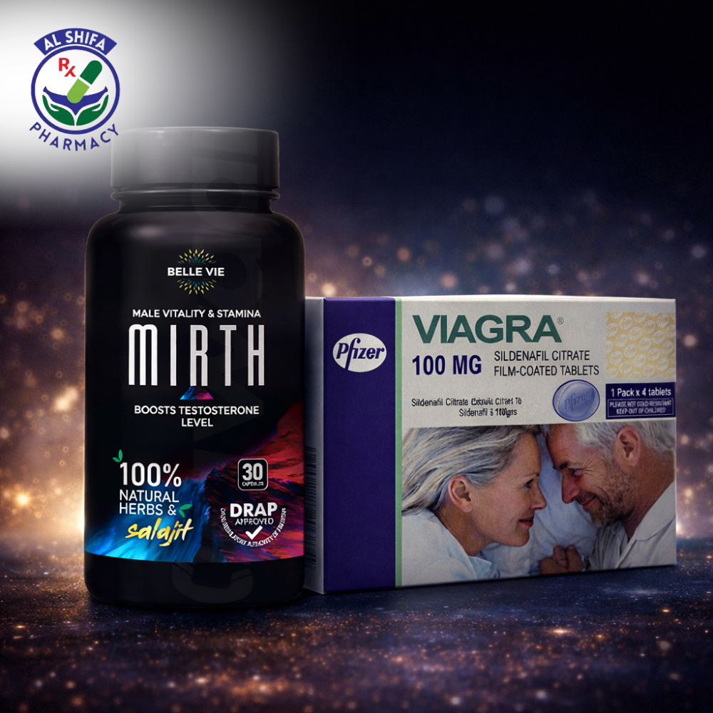 Alshifa Pharmacy Bundle Images13 MIRTH + Viagra 6 Tablets Package – Stamina & Performance - Image 1