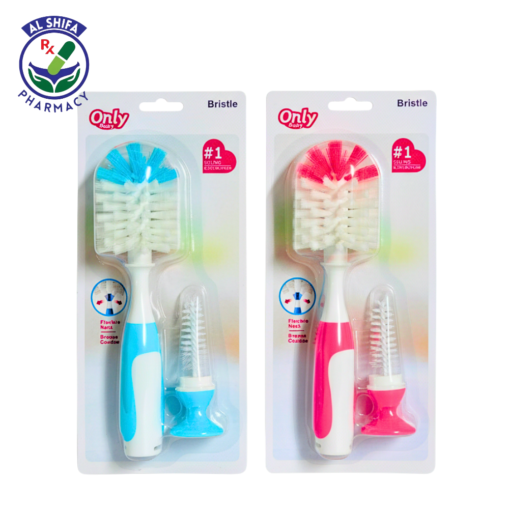 301 Silicon Feeder Brush 2in1 – MU-1 Bottle Cleaning Brush - Image 1