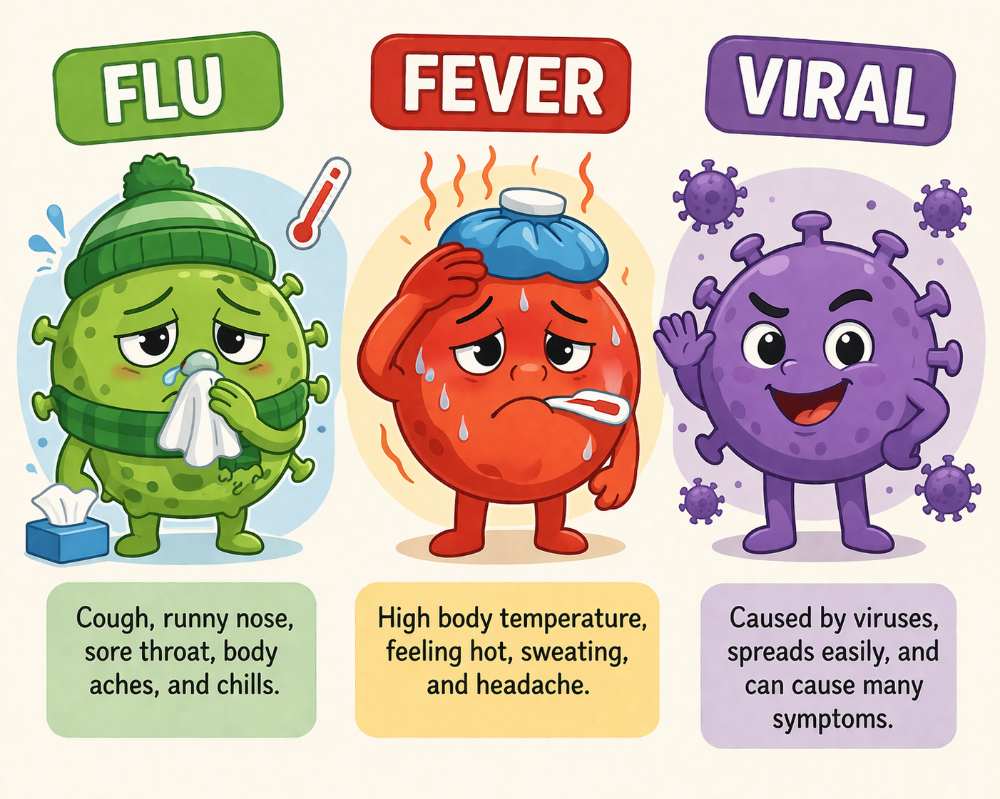 Difference between flu fever and viral infection explained for children in Pakistan