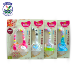 Baby Silicone Pacifier with Beaded Chain – Round Nipple